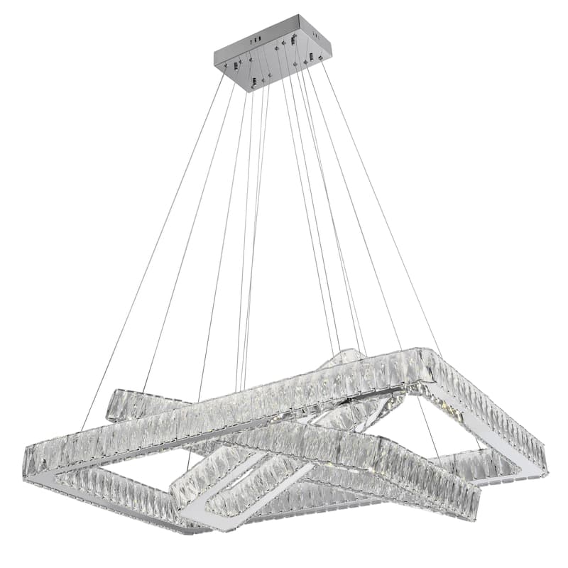 Crystal Elegance Integrated LED Chandelier
