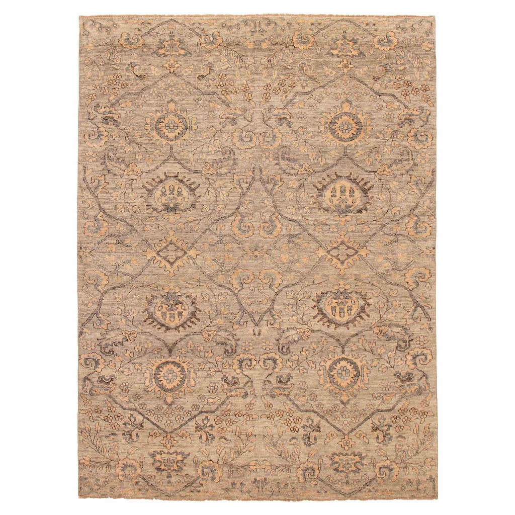 ECARPETGALLERY Hand-knotted Jules Serapi Grey Wool Rug - 8'11 x 11'10
