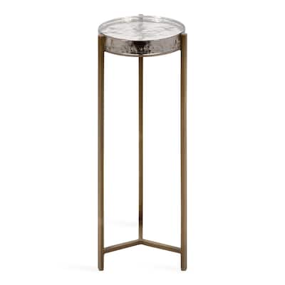 Kate and Laurel Aguilar Glam Drink Table - 9x9x23