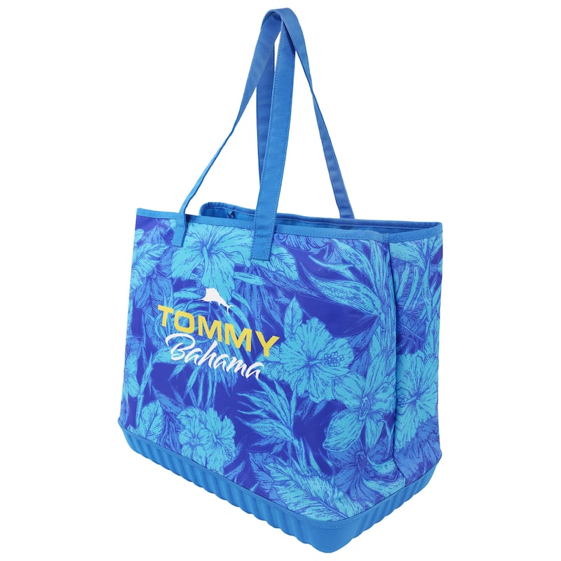 Tommy Bahama Water-Repellent Tote with Pouch - Tropical Floral Print