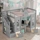 preview thumbnail 15 of 37, Modern Twin Over Twin Wood Loft Bed with Down Desk,Wooden Separable Bunk Bed Includes 2 Beds With Changeable Table
