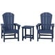 preview thumbnail 183 of 194, Laguna Kids Outdoor Poly Adirondack Chair With Side Table 3-Piece Set Navy Blue