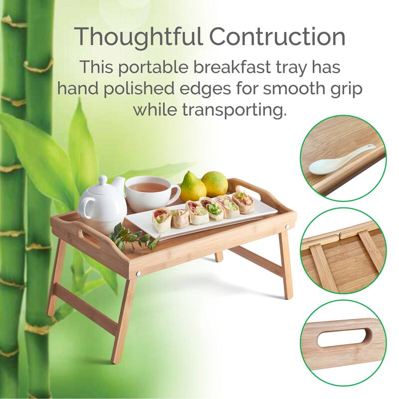 Elements Bamboo Bed Tray, 17X11 Inch