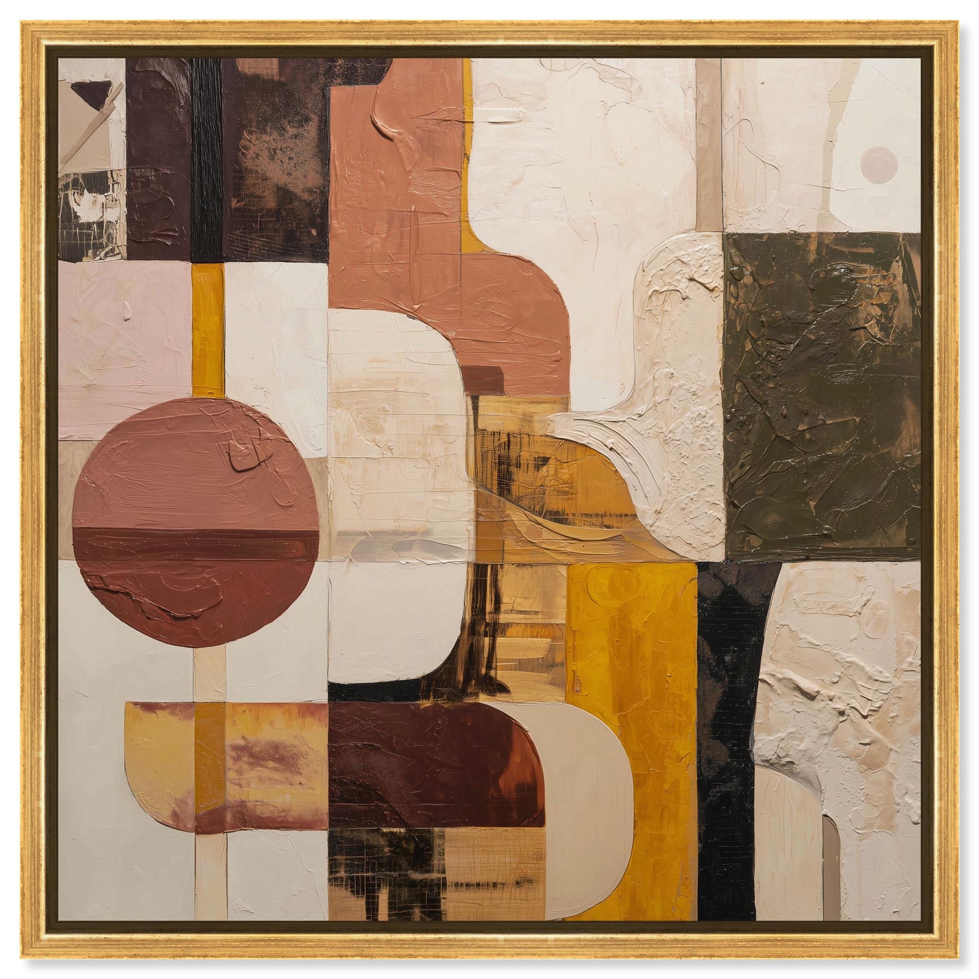 Contemporary Layers I Modern Wall Art Canvas Print by Art Remedy