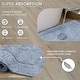 preview thumbnail 116 of 189, Home Weavers Waterford Collection Cotton Toilet Lid Rug | Elastic Fit | Fit Most Standard Toilet Lid | 18"x18"