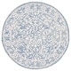 preview thumbnail 9 of 7, SAFAVIEH Handmade Micro-Loop Alberdine Wool Rug 3' Round - Blue/Ivory - Round