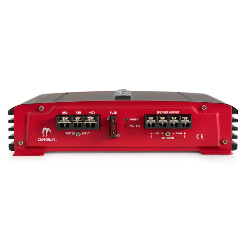 MTX 12 Inch Subwoofer Box, Crunch 2 Channel Amplifier, & Soundstorm Wiring Kit - 4.6