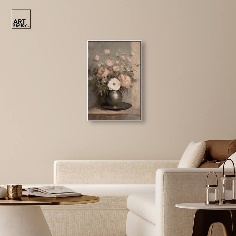 Porcelain Pink Canvas by Art Remedy