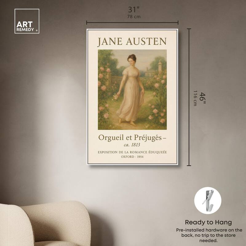 Lady in Austen's World Canvas by Art Remedy