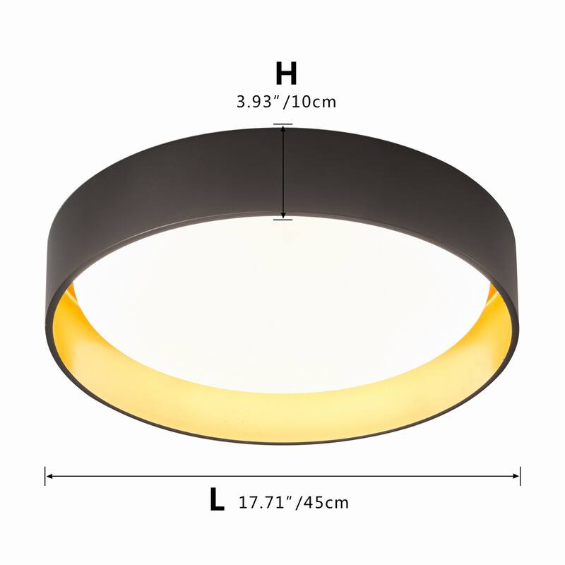 Modern Round Acrylic LED Flush Mount Ceiling Light Fixture