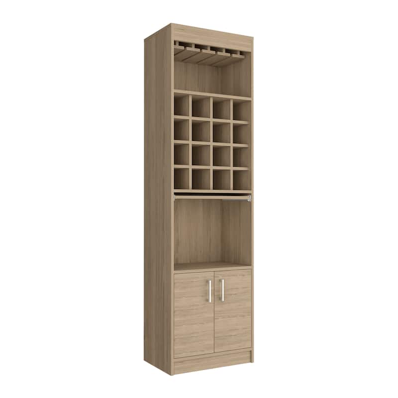 Bar Cabinet for Kitchen, Dining Room,Living Room, Light Pine
