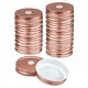 preview thumbnail 1 of 7, 30Pcs 70mm Tinplate Mason Jar Lids Regular Mouth with Straw Hole