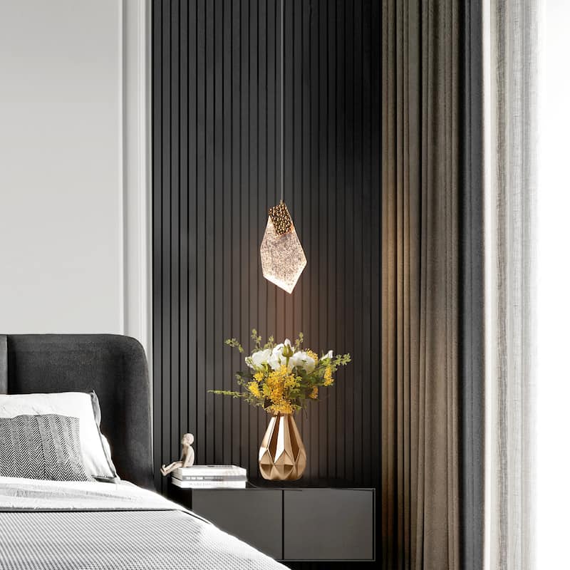 Modern LED 1-Light Gold Pendant Light for Kitchen Island