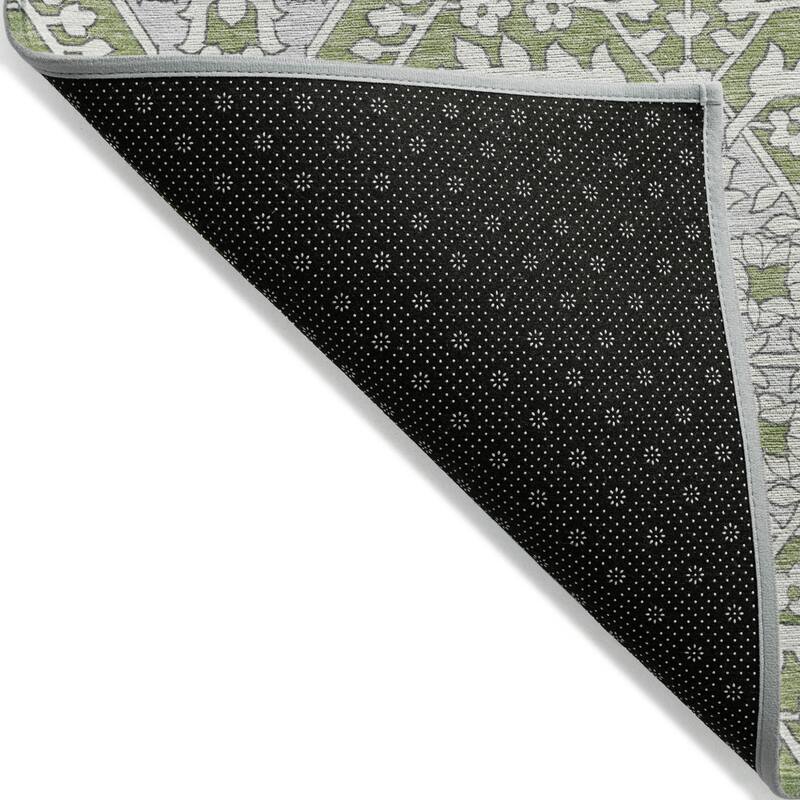 HomeRoots Floral Transitional Rectangle Outdoor Rug
