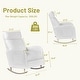 preview thumbnail 21 of 19, Set of 2 Rocking Chairs, Upholstered Nursery Glider Rocker, Recliner Armchair with Side Pocket for Living Room Bedroom