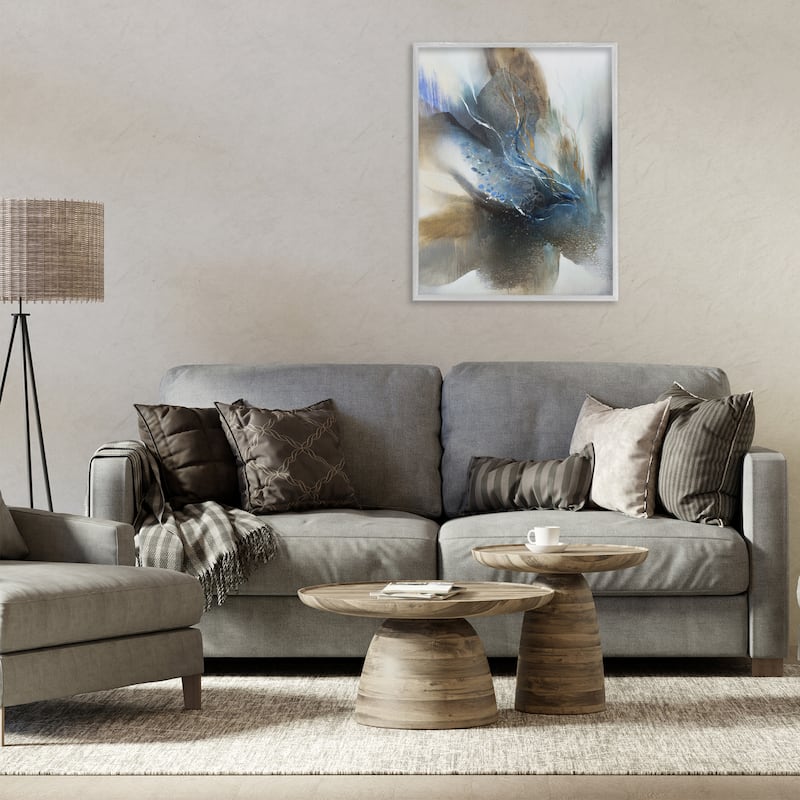 Stupell Solemn Neutral Atmosphere Framed Giclee Art Design By K. Nari