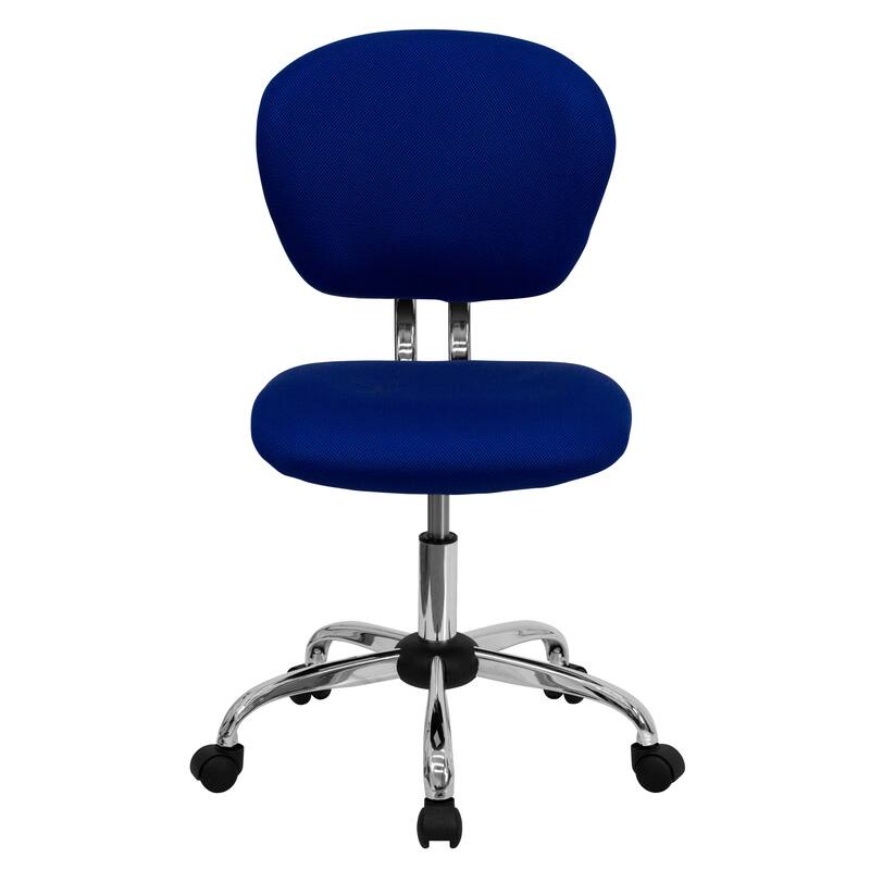 Mid-back Mesh Padded Swivel Task Office Chair with Chrome Base