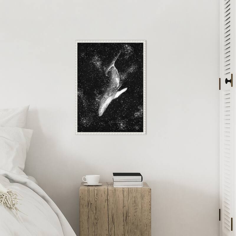 Magic Ocean Whale Large by Ec Mazur Framed Canvas Wall Art
