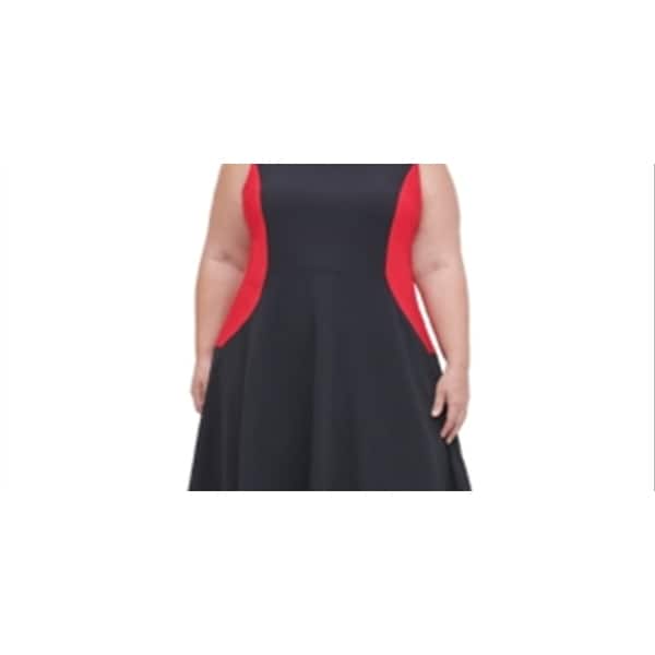 green emerald velvet dress Red and Black Printed Knit Fit and Flare Dress – Branna Couture