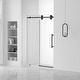 preview thumbnail 1 of 12, Fine Fixtures Frameless Clear Sliding Shower Door With Tempered Glass - Shower Bathroom Door 48 Inch - Black