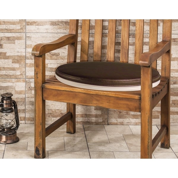 Shop Black Friday Deals On Round Leather Seat Cushion For Stool Overstock 31733956