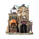 preview thumbnail 12 of 12, Glitzhome 11"H Lighted Resin Haunted House Table Village Halloween Decorations with Timer