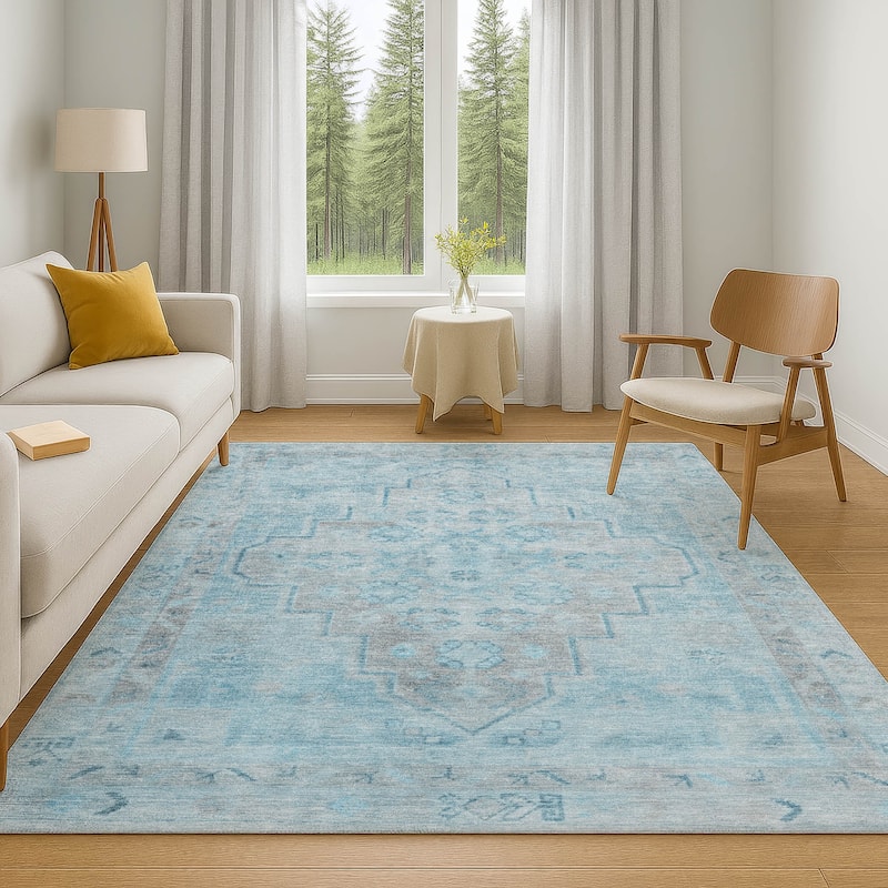 Premium Washable Super Soft Vintage Traditional Mayfield Rug