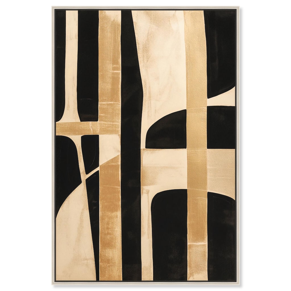 Noir and Gold I Canvas by Art Remedy