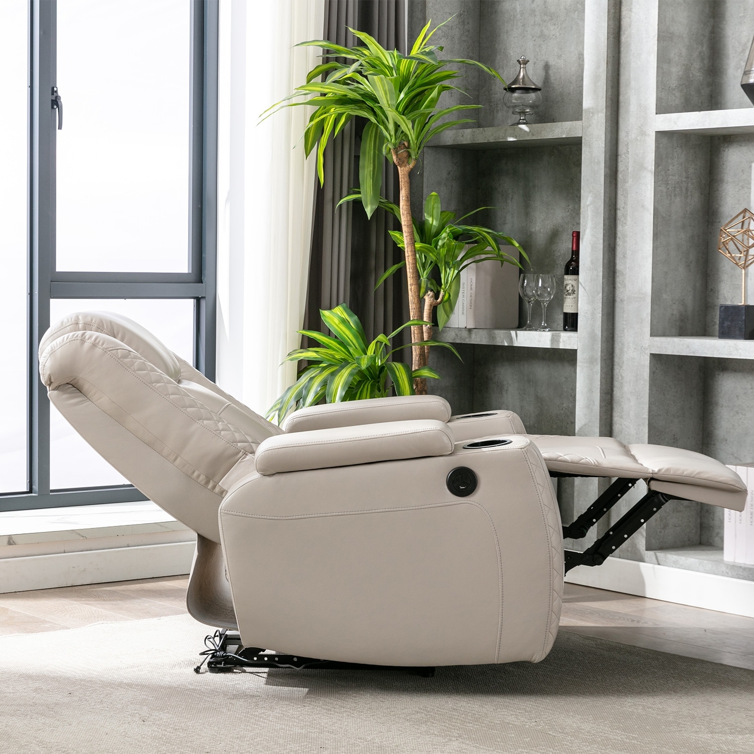 Faux leather theater 2025 seating