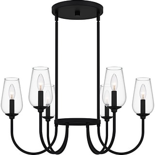 Viscount 6-Light Matte Black Chandelier