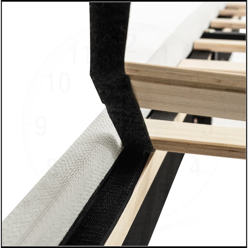 Premium Chenille Minimalist Designs Upholstered Platform Bed