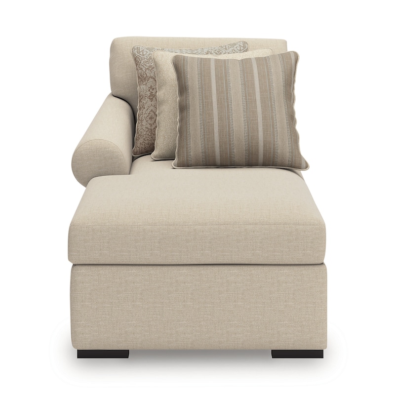 Signature Design by Ashley LadyMae Beige 5-Piece Sectional with Chaise