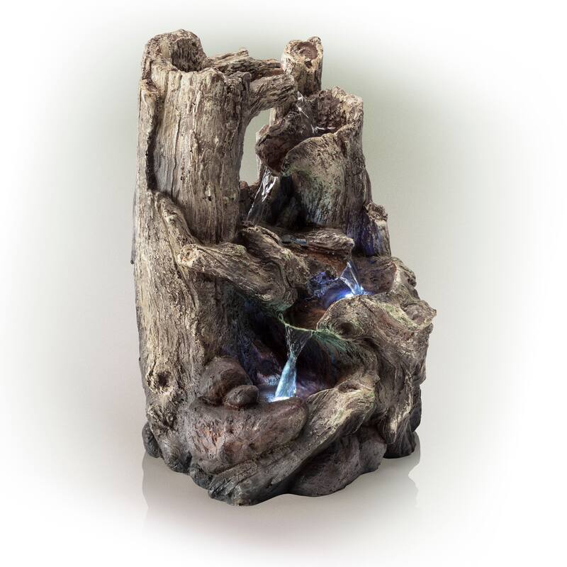 LED Light Tree Trunks Fountain