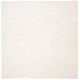 preview thumbnail 24 of 83, SAFAVIEH Fontana Shag Kimberlie Solid 2-inch Thick Rug 4' Square - Ivory - Square