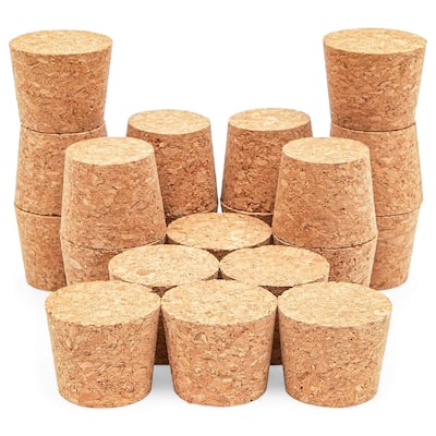 20 Pack Size #16 Tapered Cork Plugs 1.3", Suitable for Most Wine and Beer Bottle