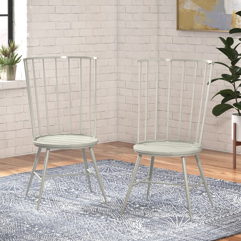 Krumlov High Back Windsor Classic Dining Chairs (Set of 2)