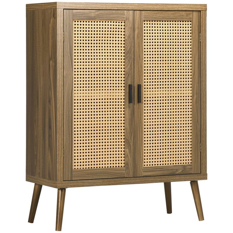 Sideboard Buffet Cabinet with Rattan Doors