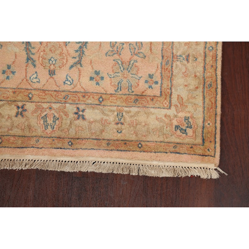 Traditional Floral Agra Oriental Area Rug Hand-knotted Wool Carpet - 3'11" x 6'2"