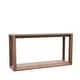 preview thumbnail 9 of 11, GDFStudio - 60-Inch Veneer Modern Wooden Console Table with Distressed Finish and Open Storage