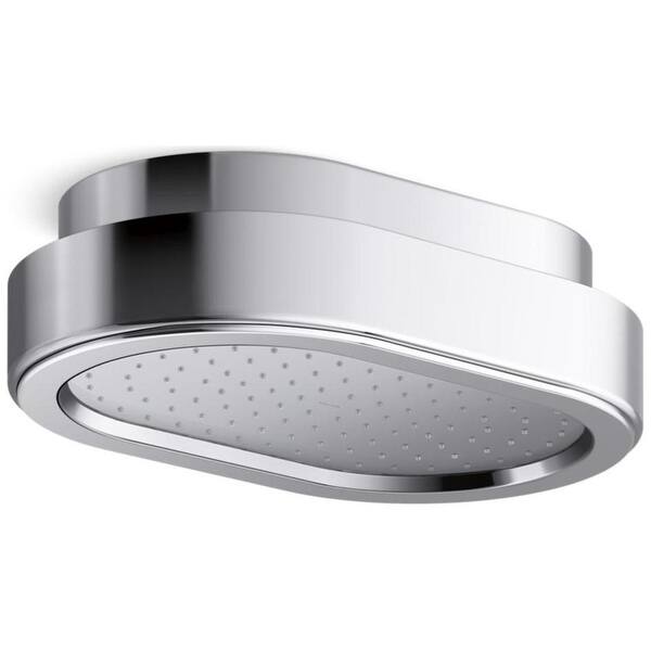 slide 2 of 2, Kallista P30531-00 Bandeau Rain Shower Head Halo Mount Polished Chrome