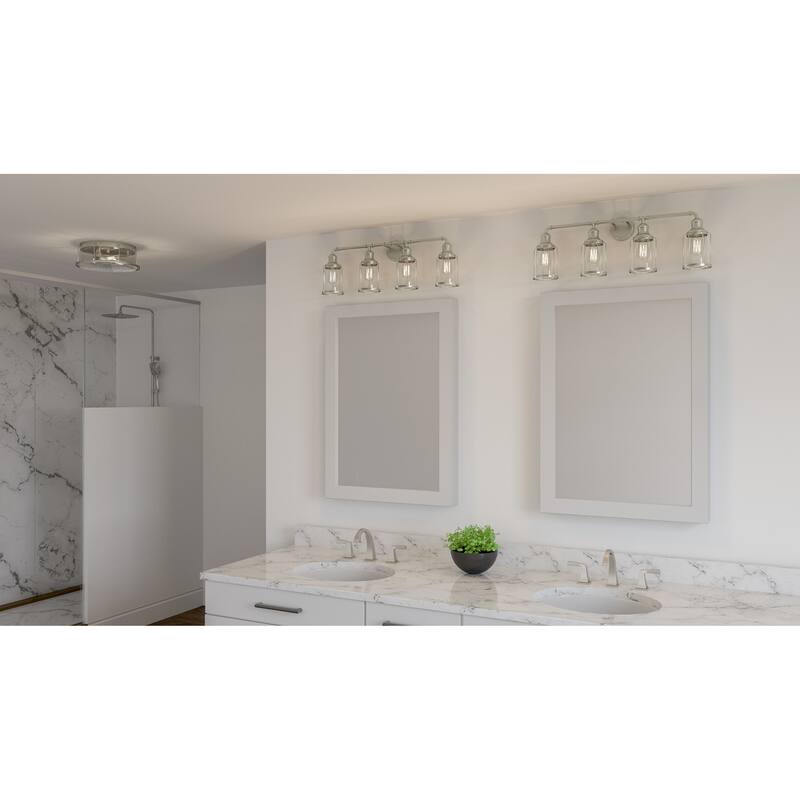 Ludlow 4-Light Brushed Nickel Bath Light - Brushed Nickel