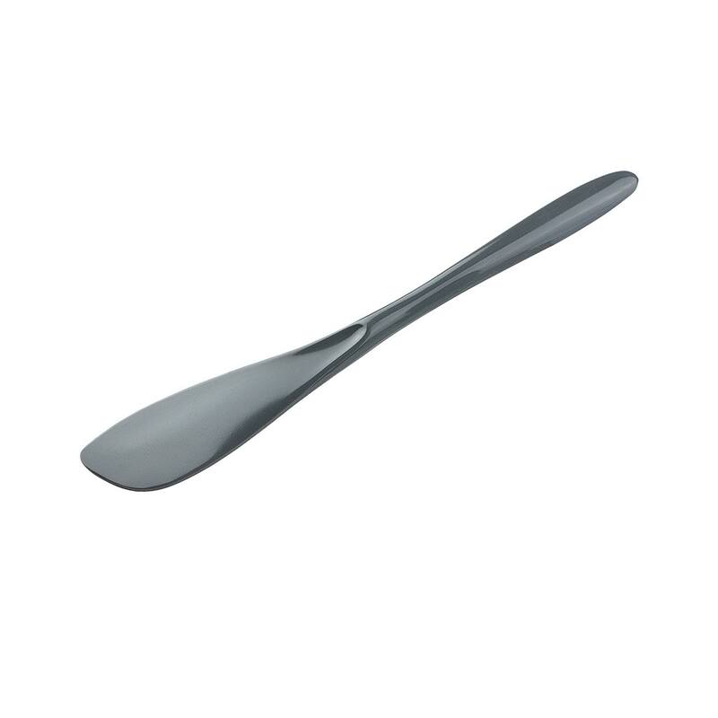 Hutzler 7.75 Inch Melamine Mini Spreader, Great for Spreading Condiments, Frosting Cakes or Cupcakes - Gray