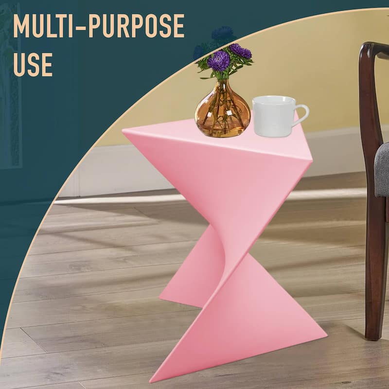 LeisureMod Randolph Modern Side Table - Grey - 15.5 x 17 x 17