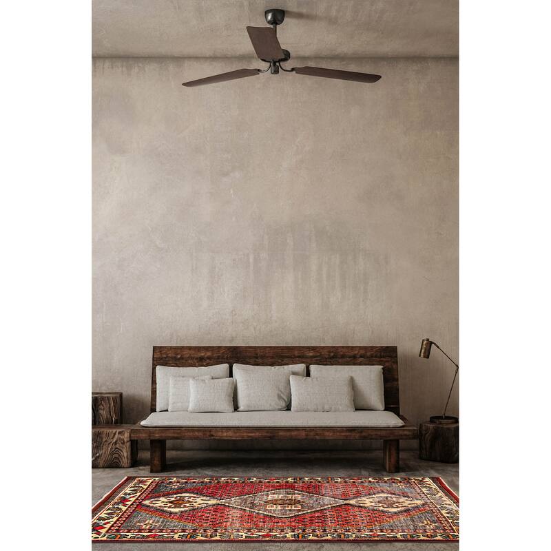 ECARPETGALLERY Hand-knotted Antalya Vintage Red Wool Rug - 4'10 x 6'4