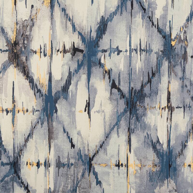 No. 918 Keaton Geometric Watercolor Room Darkening Rod Pocket 1-Piece Curtain Panel, Single Panel