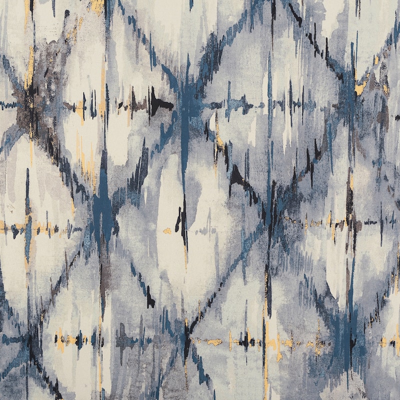 No. 918 Keaton Geometric Watercolor Room Darkening Rod Pocket 1-Piece Curtain Valance - 54" x 18"