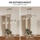 preview thumbnail 42 of 56, 4/5-Light Kitchen Island Pendant Light Fixture with Clear Glass Shades