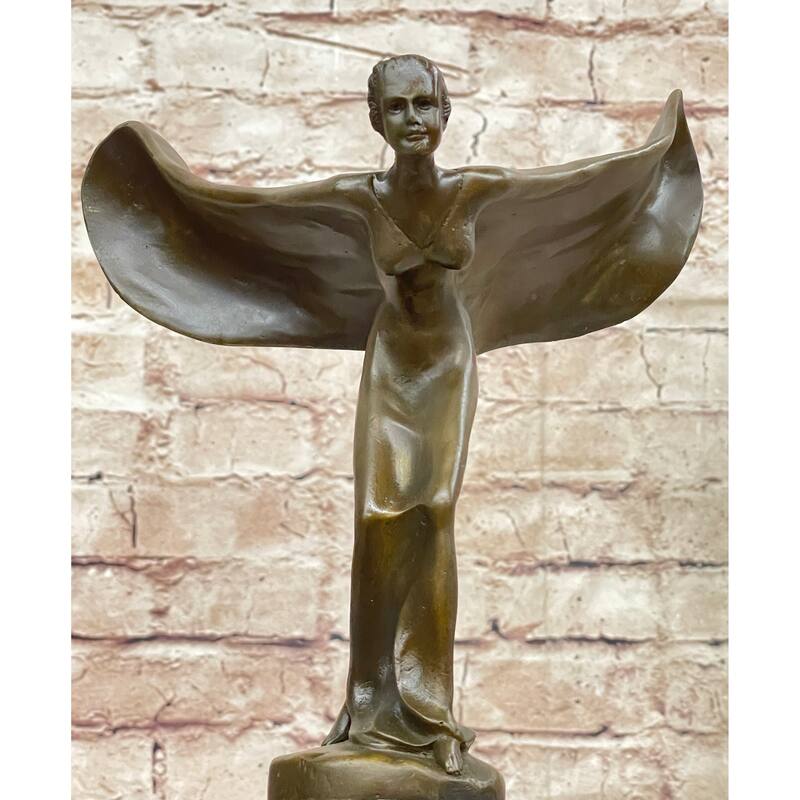 Spirit Of Ecstasy Rolls Royce Hood Emblem Bronze Metal Statue Sculpture Figure