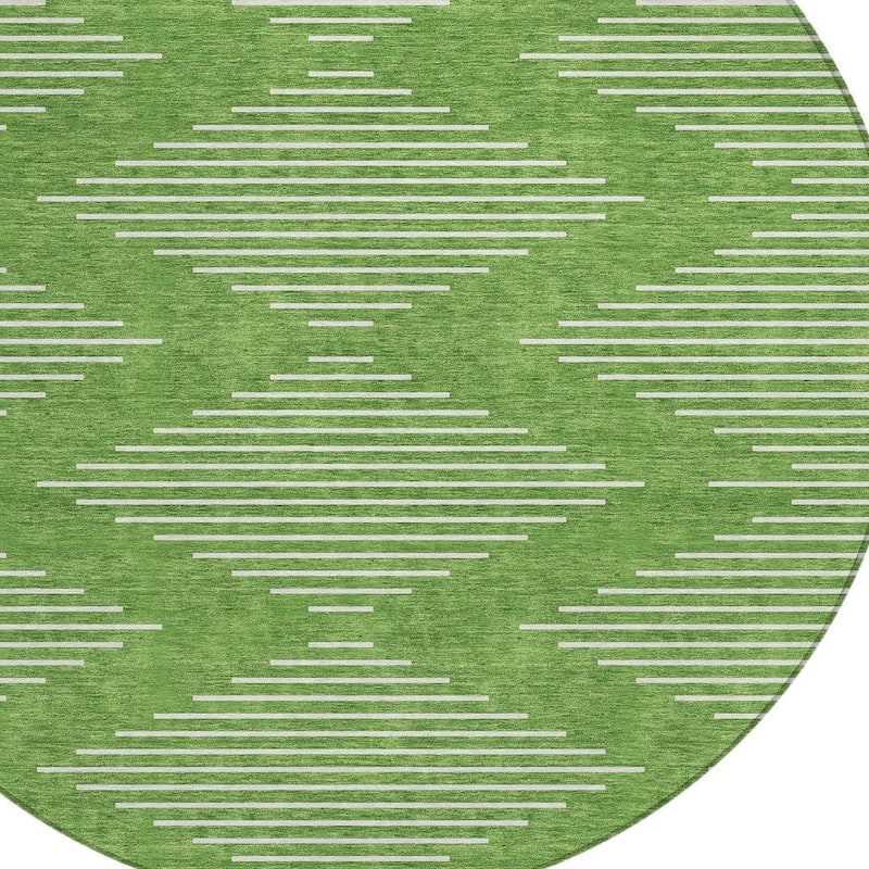 HomeRoots Geometric Transitional Rectangle Outdoor Rug
