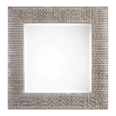 Uttermost Cressida 40" Square Contemporary Beaded Metal Frame Wall